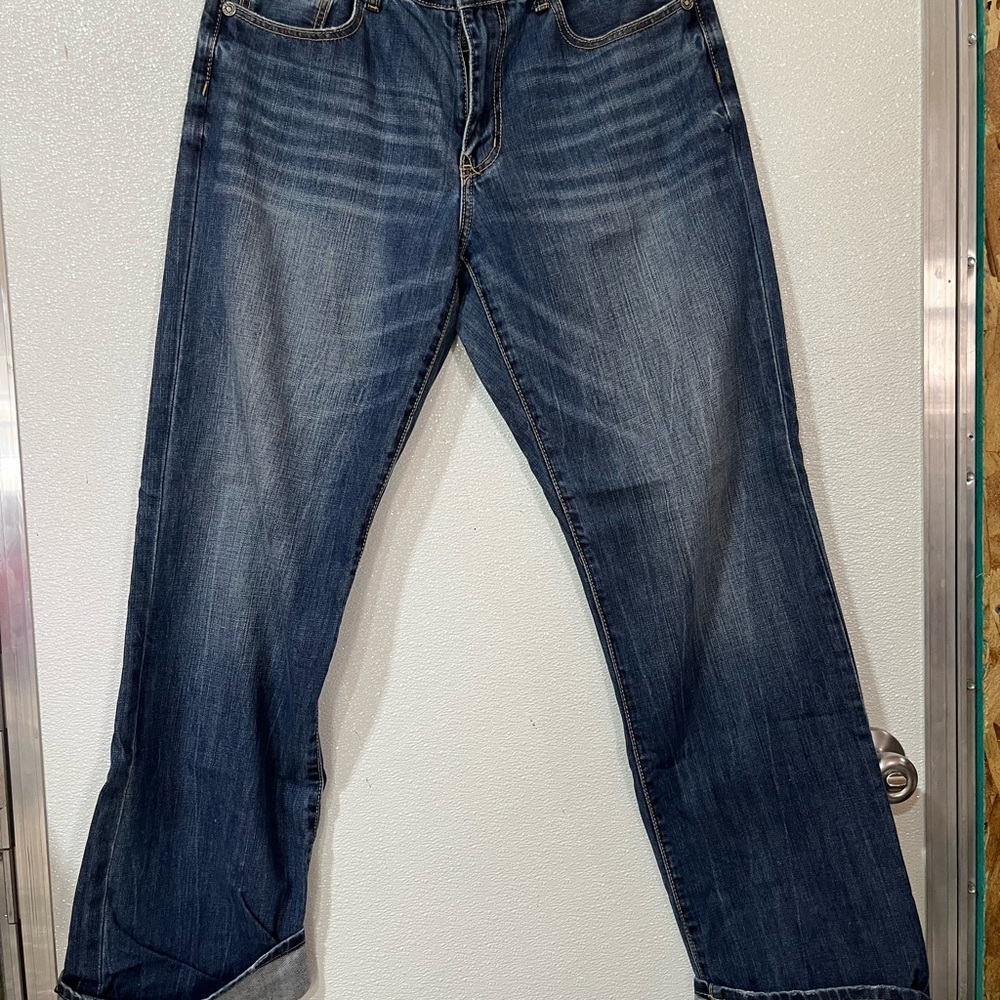 Stetson Men's Relaxed Jeans - Dark Blue Denim